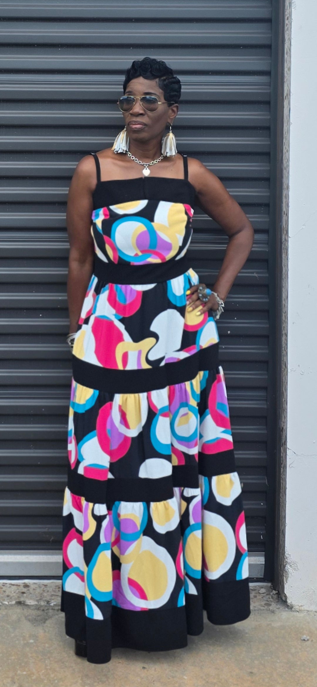 Ms. Multi-Colored Maxi Dress