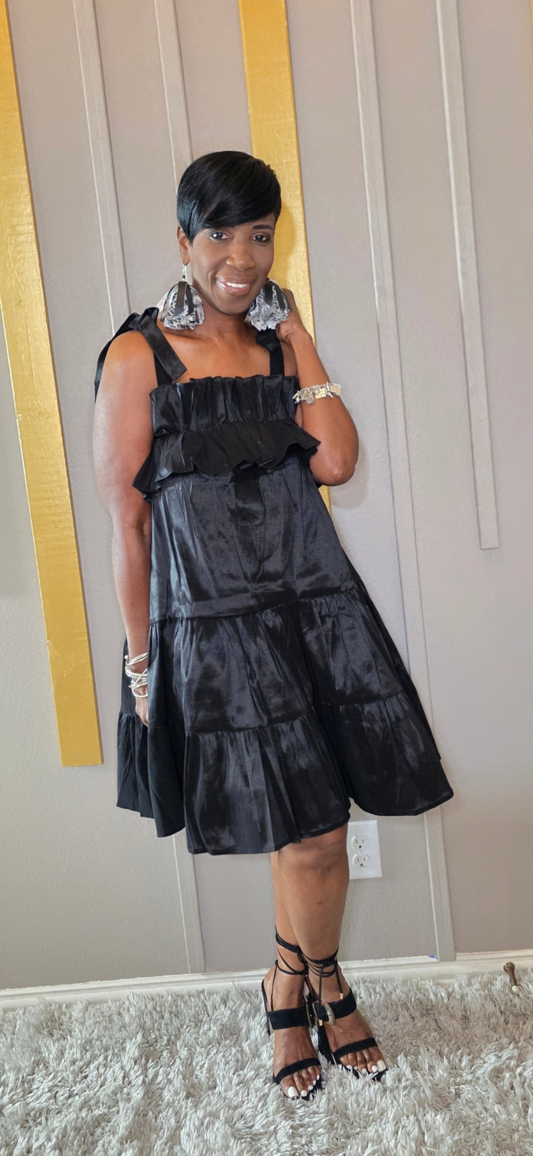 Miss Black FlOWY DRESS