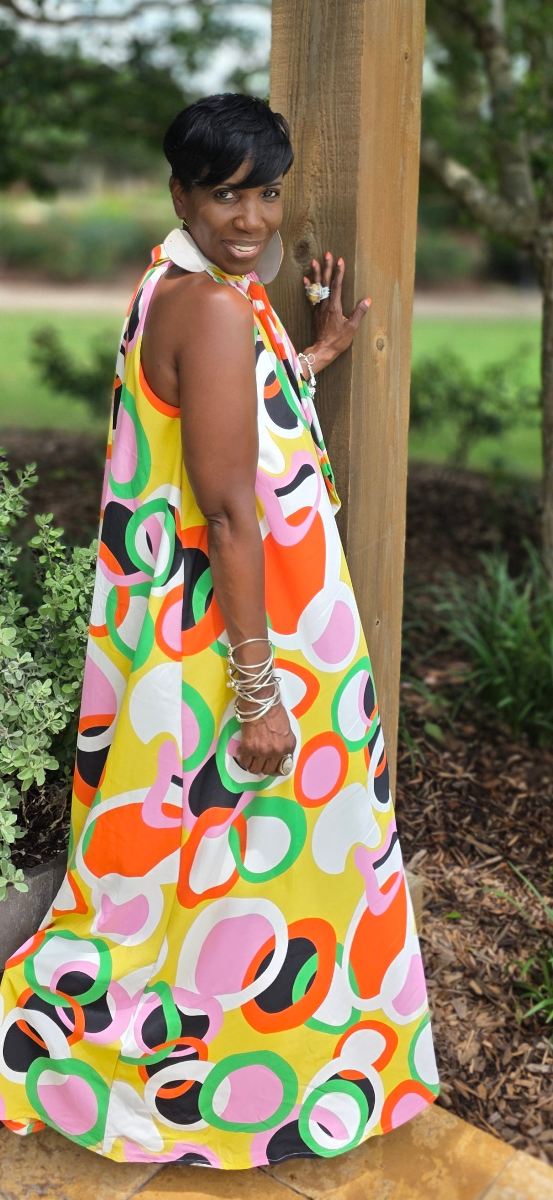 MULTI-COLOR WIDE-LEG PANTS JUMPSUIT