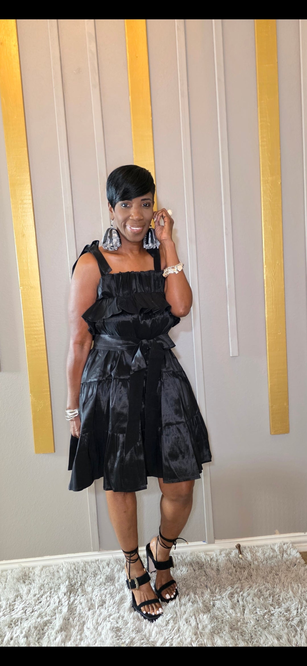 Miss Black FlOWY DRESS
