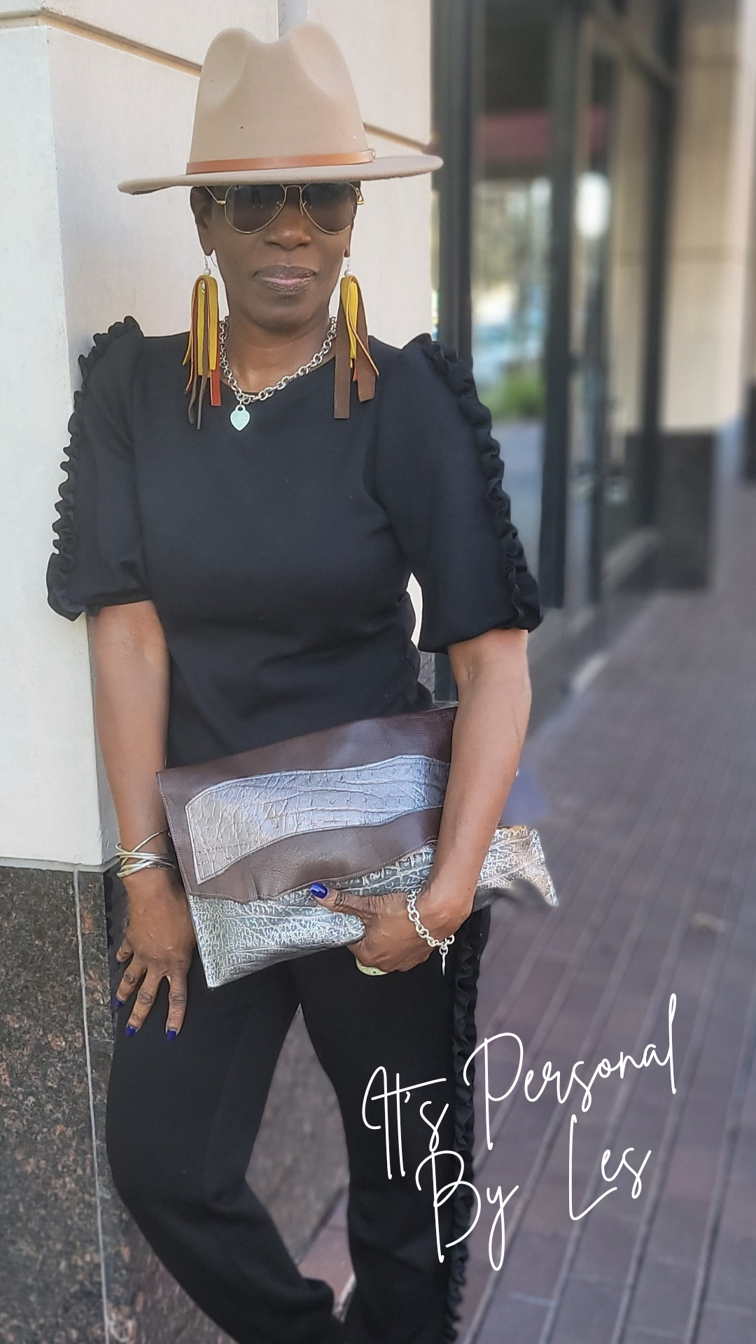 Crocodile Metallic Vibes Purse