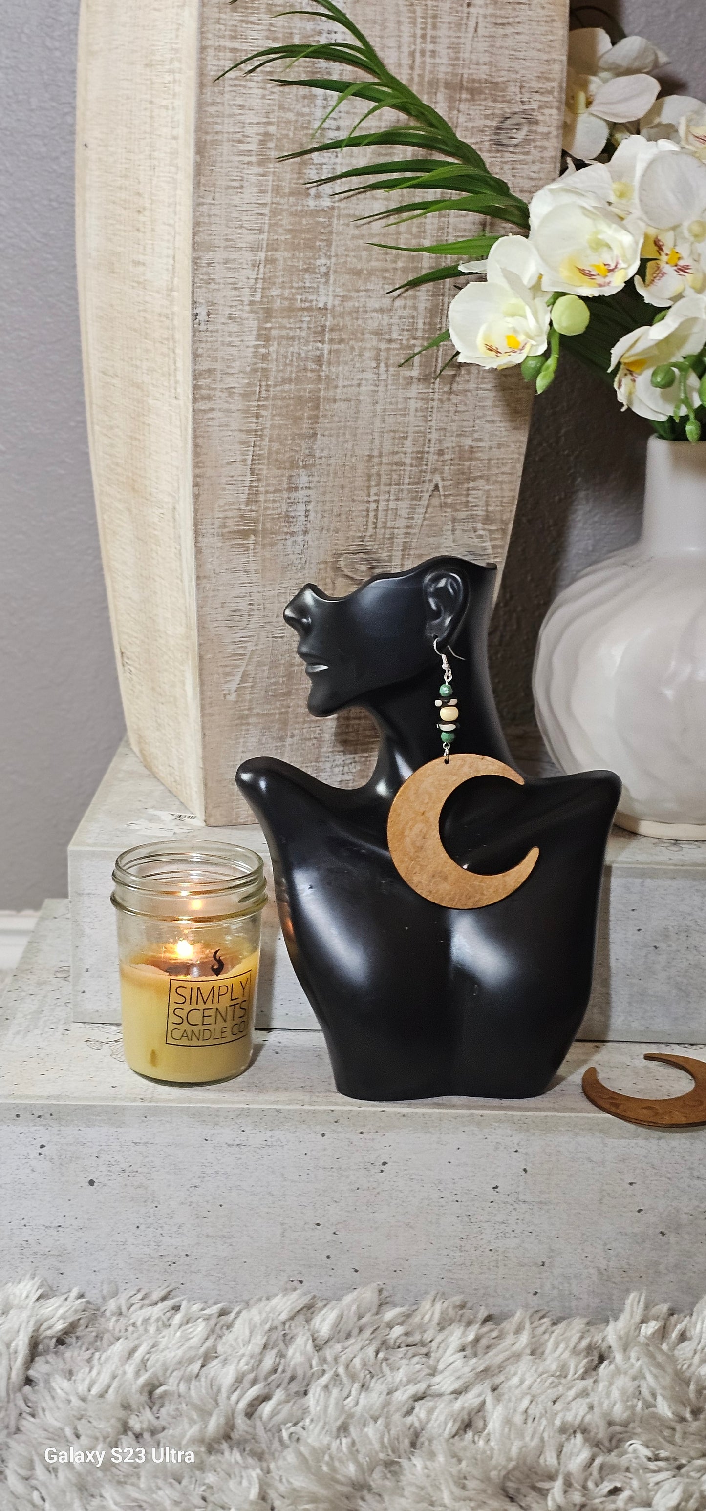Wooden Moon EARRINGS