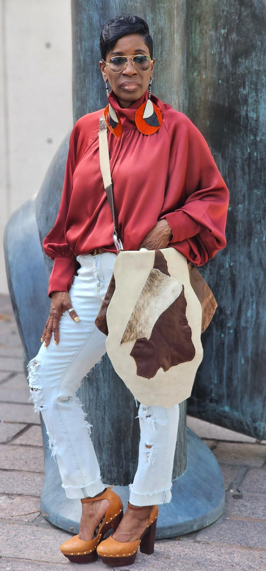 Crossbody Leather Natural Hues Custom Purse