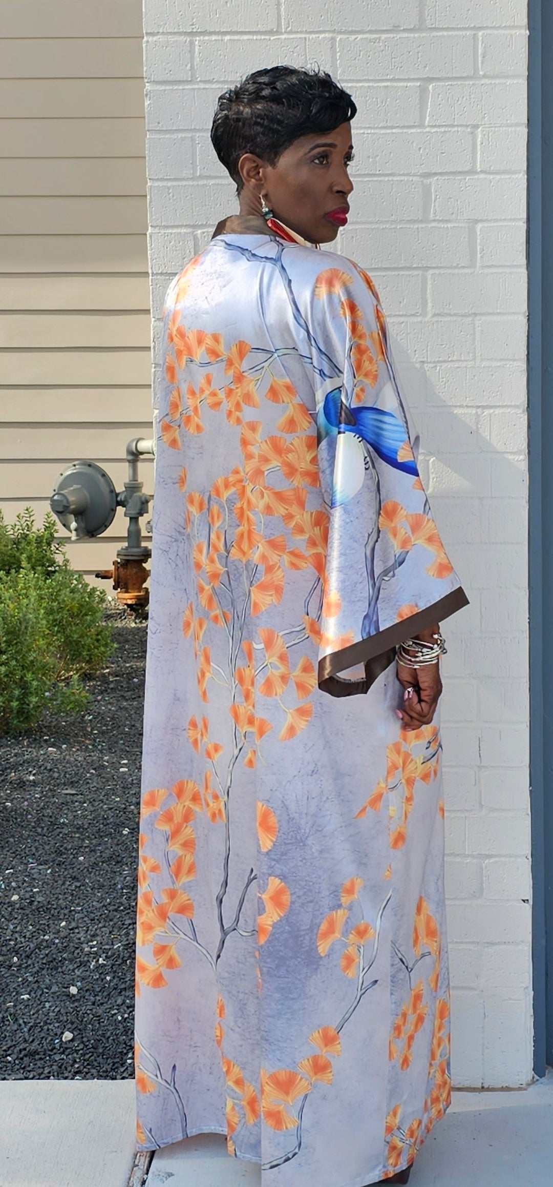 Luxurious Satin Kimono