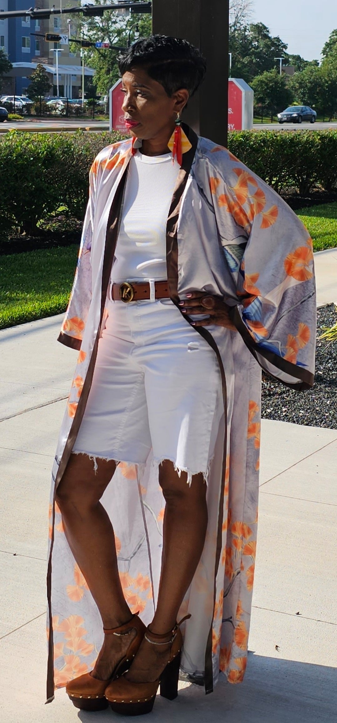Luxurious Satin Kimono