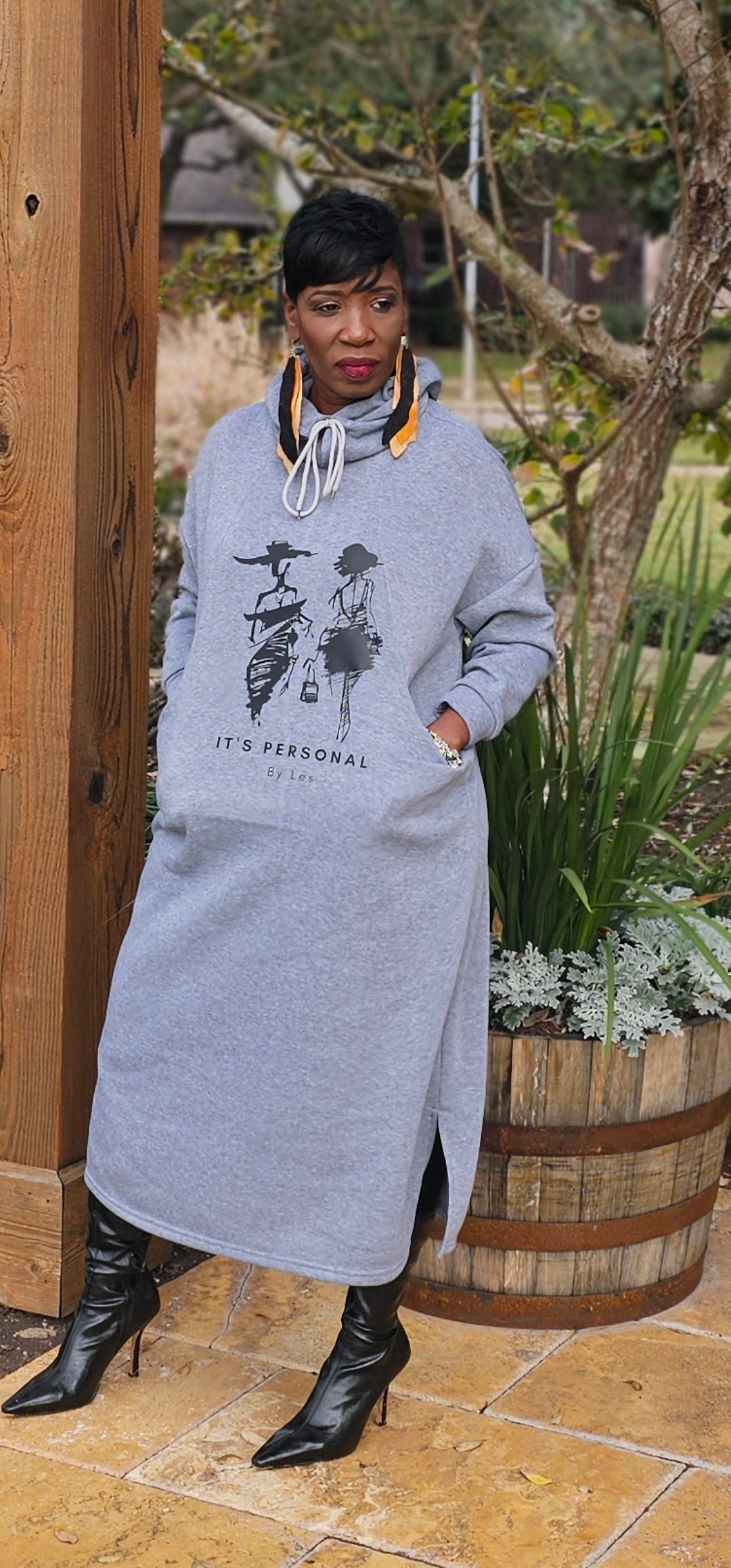 It's Personal By Les Hoodie Dress