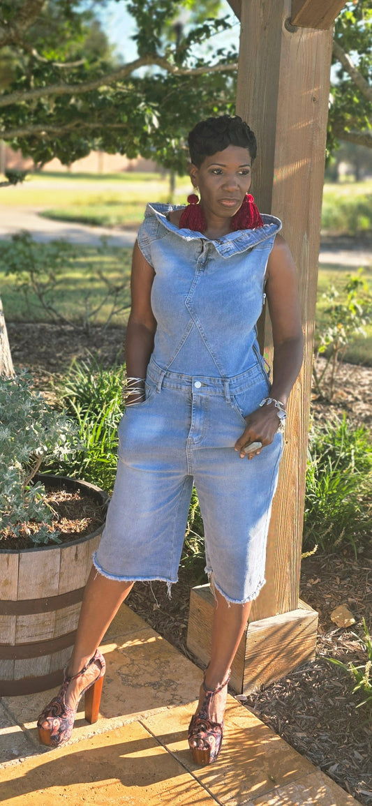DEMIN ROMPER JUMPSUIT