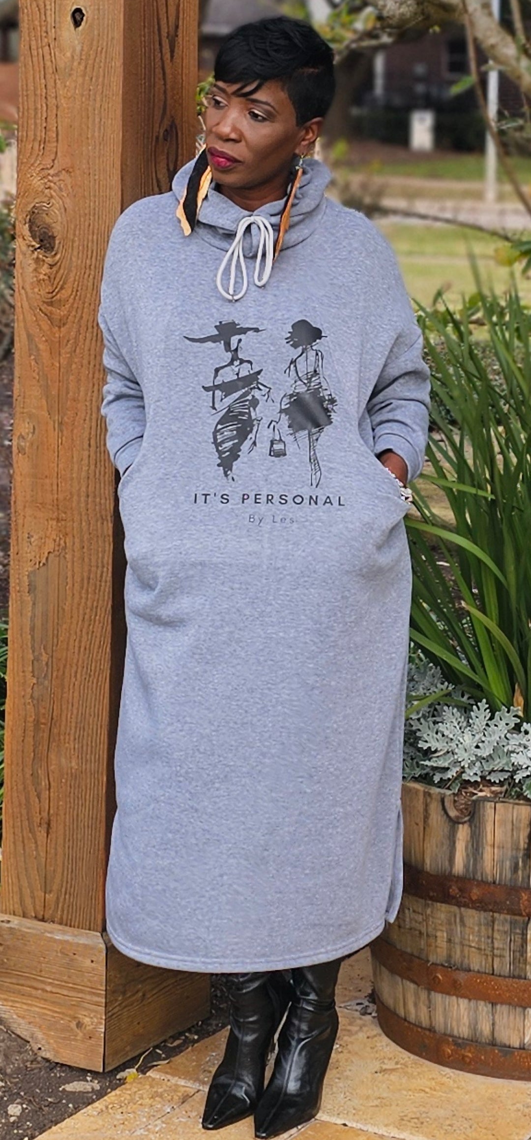 It's Personal By Les Hoodie Dress