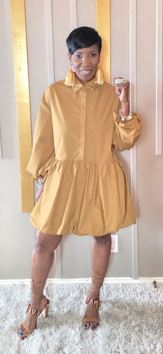 Ms MOCHA BUBBLE DRESS