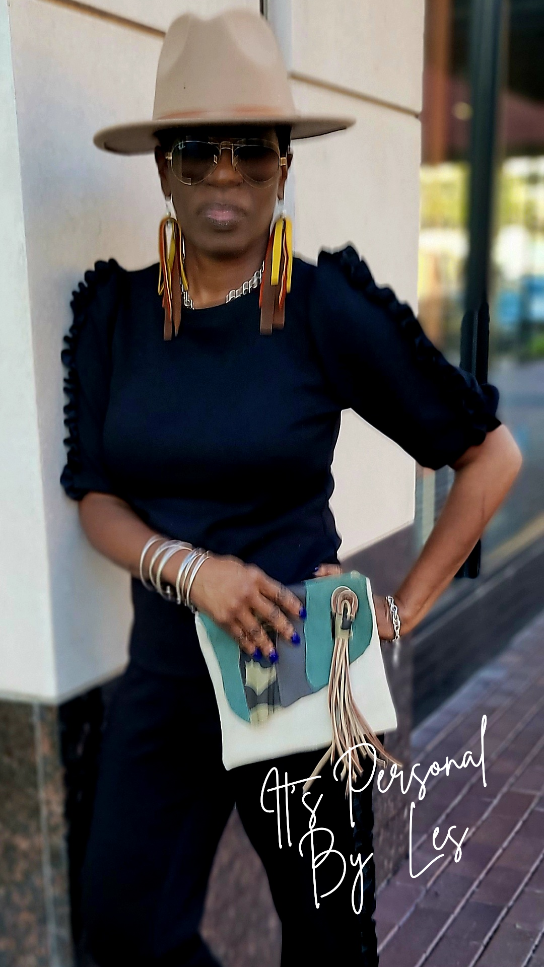 Custom Leather Fringe Purse