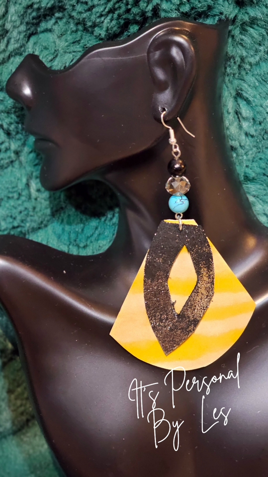 Yellow Show Stopper Custom Earrings